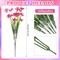 100 Bundles Violet Artificial Flowers – UV Resistant Faux Silk Flowers for Outdoor & Indoor Decor (Rosy)